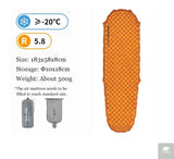 Naturehike Camping Mat 5.8 High R-value Mat Inflatable Sleeping Pad Lightweight Air Mattress 20D Nylon TPU Beach Portable Mats Beargoods