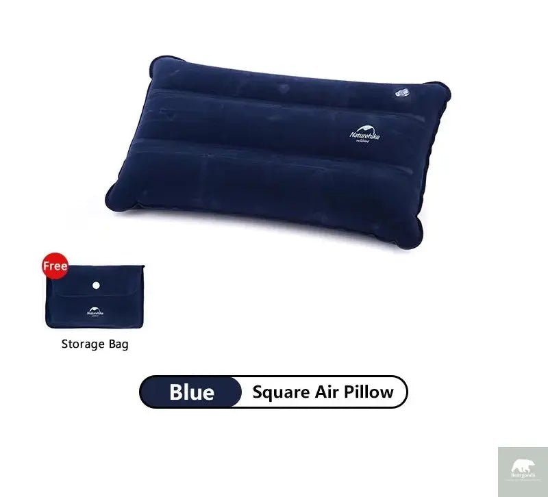 Naturehike Square Inflatable Pillow Outdoor Camping Hiking Ultralight Travel Portable Airplane Folding Pillows Soft Comfortable Beargoods