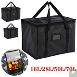 70L Insulated Thermal Cooler Bag Insulation To Keep Cold Large Capacity Portable Lunch Bag Zip Picnic Camping Tin Foil Food Bag Beargoods