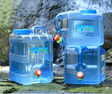 7.5/10/15L Drinking Water Container with Spigot Leakproof Camping Water Tank Large Capacity Water Storage Carrier for Hiking Car Beargoods
