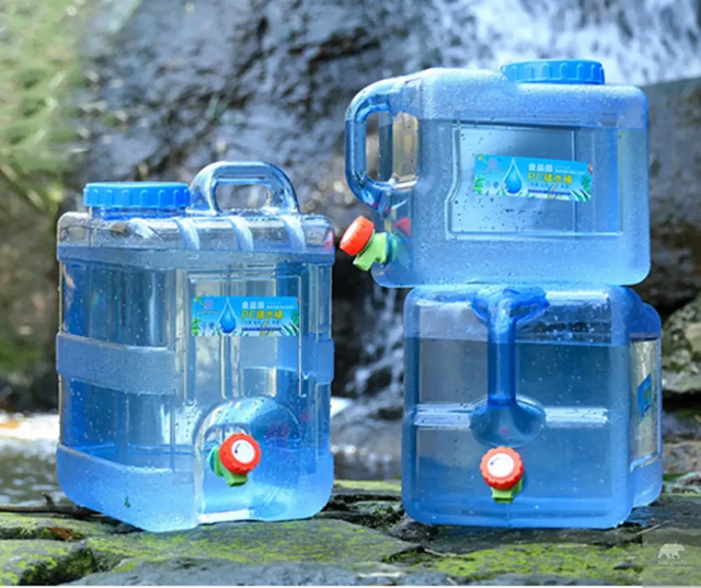 7.5/10/15L Drinking Water Container with Spigot Leakproof Camping Water Tank Large Capacity Water Storage Carrier for Hiking Car Beargoods