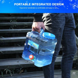 7.5/10/15L Drinking Water Container with Spigot Leakproof Camping Water Tank Large Capacity Water Storage Carrier for Hiking Car Beargoods