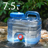 7.5/10/15L Drinking Water Container with Spigot Leakproof Camping Water Tank Large Capacity Water Storage Carrier for Hiking Car Beargoods