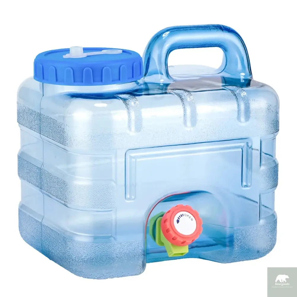 7.5/10/15L Drinking Water Container with Spigot Leakproof Camping Water Tank Large Capacity Water Storage Carrier for Hiking Car Beargoods