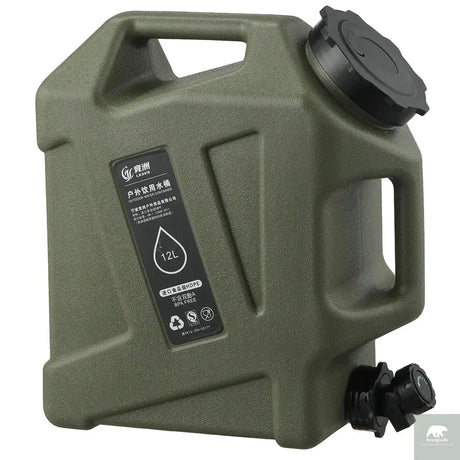 12L Camping Water Container Outdoor Water Bucket Large Capacity Portable Water Bag Detachable Faucet Picnic Drive Water Tank Beargoods