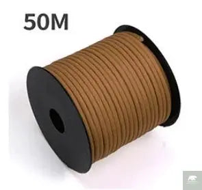 50 M 1 Roll4 Mm 7 Stand Cores Paracord for Survival Parachute Cord Lanyard Camping Climbing Camping Rope Hiking Clothesline Beargoods