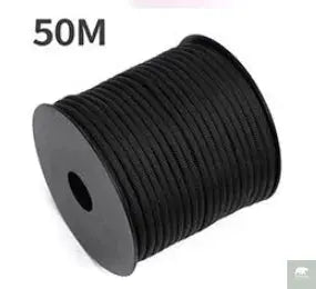 50 M 1 Roll4 Mm 7 Stand Cores Paracord for Survival Parachute Cord Lanyard Camping Climbing Camping Rope Hiking Clothesline Beargoods