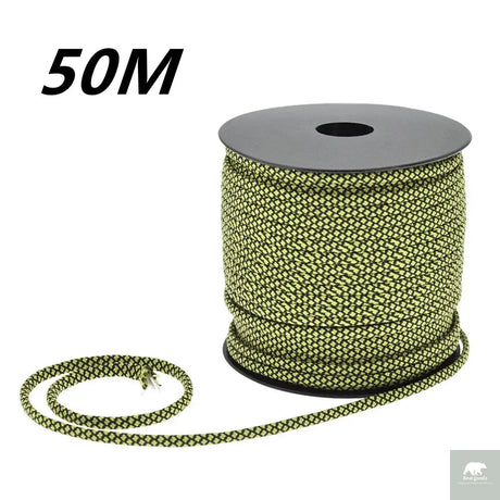50 M 1 Roll4 Mm 7 Stand Cores Paracord for Survival Parachute Cord Lanyard Camping Climbing Camping Rope Hiking Clothesline Beargoods