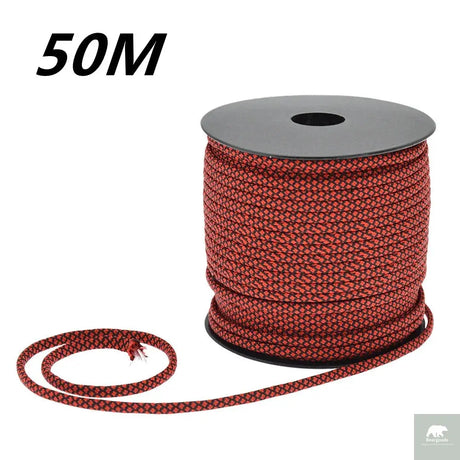 50 M 1 Roll4 Mm 7 Stand Cores Paracord for Survival Parachute Cord Lanyard Camping Climbing Camping Rope Hiking Clothesline Beargoods