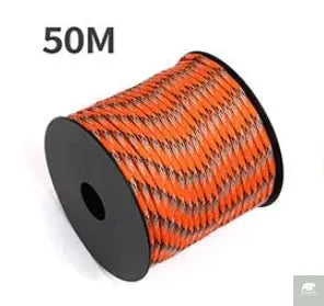 50 M 1 Roll4 Mm 7 Stand Cores Paracord for Survival Parachute Cord Lanyard Camping Climbing Camping Rope Hiking Clothesline Beargoods