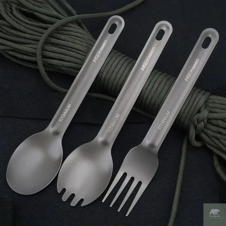 Titanium Outdoor Camping Ultralight Cookware Cutlery Beargoods