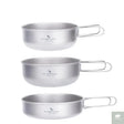 Ultralight Titanium 3 Piece Pan Set - Beargoods