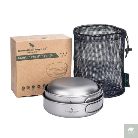 Ultralight Titanium 3 Piece Pan Set - Beargoods