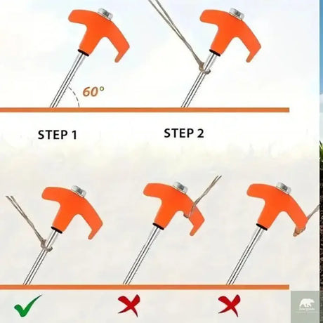 4pcs Heavy Duty Tent Stakes Beargoods