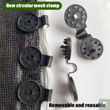 10/20/50100pcs Awning Plastic Clips Outdoor Shade Cloth Net Clip Camping Garden Tool Buildings Fence Net Fix Clamp Awning Hook Beargoods
