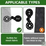 10/20/50100pcs Awning Plastic Clips Outdoor Shade Cloth Net Clip Camping Garden Tool Buildings Fence Net Fix Clamp Awning Hook Beargoods