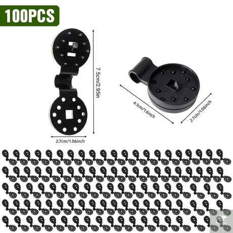 10/20/50100pcs Awning Plastic Clips Outdoor Shade Cloth Net Clip Camping Garden Tool Buildings Fence Net Fix Clamp Awning Hook Beargoods
