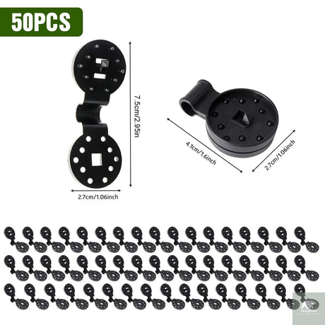 10/20/50100pcs Awning Plastic Clips Outdoor Shade Cloth Net Clip Camping Garden Tool Buildings Fence Net Fix Clamp Awning Hook Beargoods