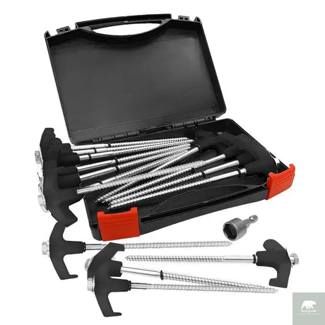 Screw in Tent Stakes 15pcs Beargoods