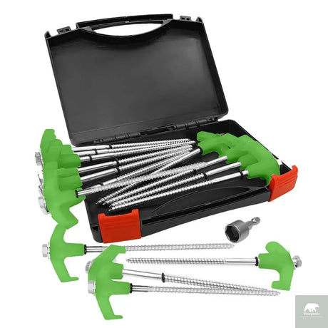 Screw in Tent Stakes 15pcs Beargoods
