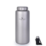 Boundless Voyage Titanium Water Bottle 1050ml Camping Canteen Cycling Sport Drinking Bottle Metal Big Capacity Leak-Proof Flask Beargoods
