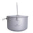 Boundless Voyage Titanium Pot Camping Cookware Hanging Soup Pot with Lid Outdoor Cooking Kit Lightweight Kitchen Ware Tableware Beargoods