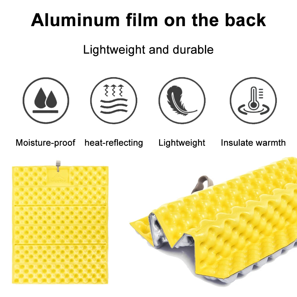 Widesea Outdoor Foldable Mat Seat Ultralight Camping Picnic Pad Waterproof XPE Foam Sitting Cushion Chair Hiking Tourist Beargoods