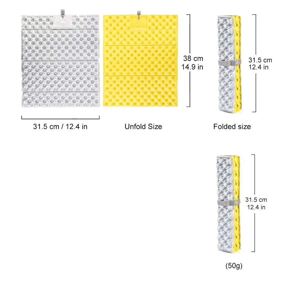 Widesea Outdoor Foldable Mat Seat Ultralight Camping Picnic Pad Waterproof XPE Foam Sitting Cushion Chair Hiking Tourist Beargoods
