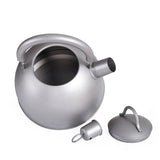 Boundless Voyage Outdoor Ultralight  Big Capacity Pot with Warning Buzzer 2L Titanium Kettle for Boiling Water Coffee Tea Beargoods