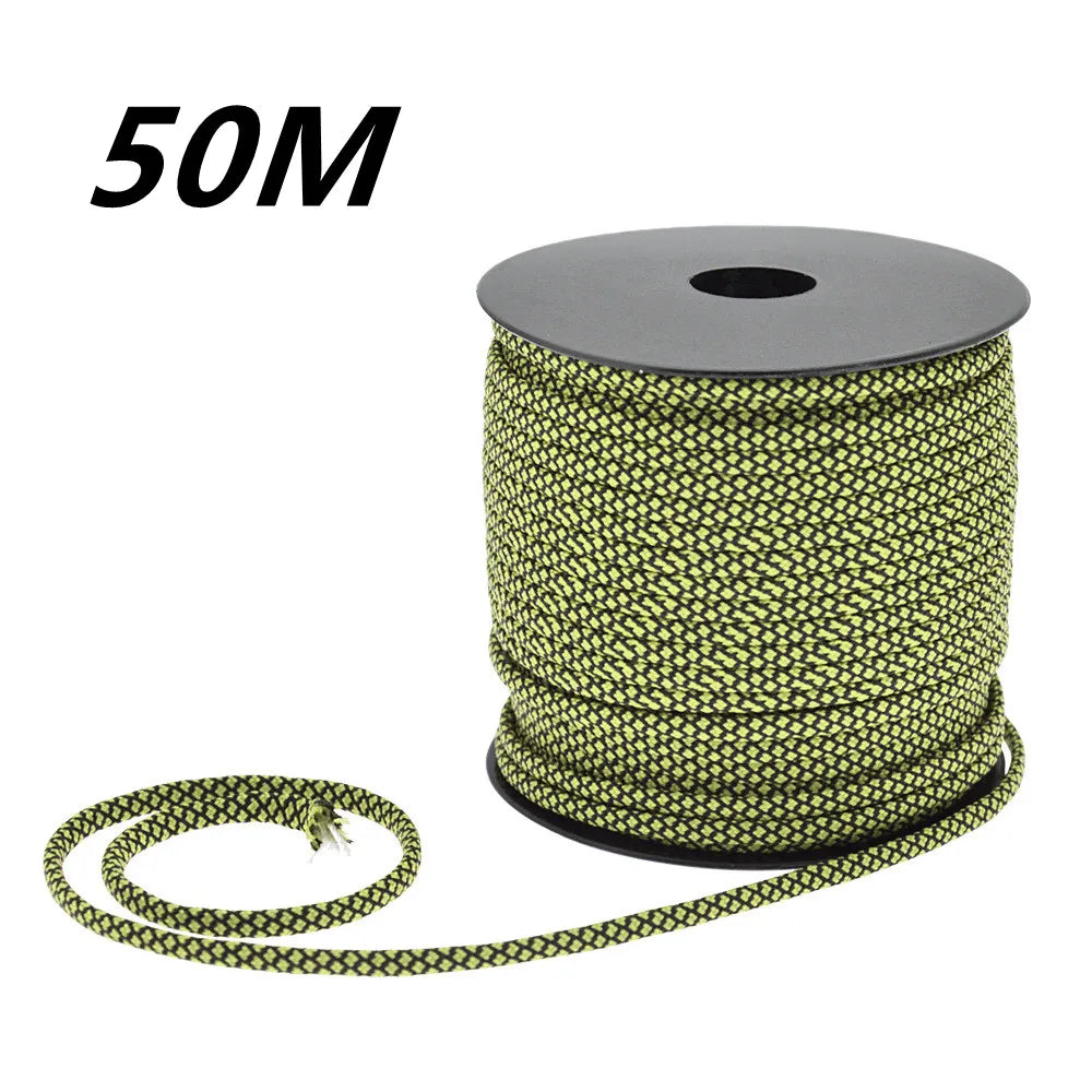 50 M 1 Roll4 Mm 7 Stand Cores Paracord for Survival Parachute Cord Lanyard Camping Climbing Camping Rope Hiking Clothesline Beargoods