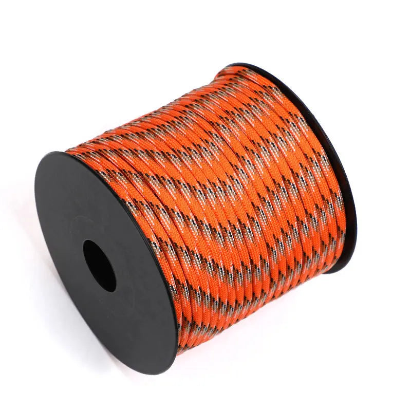 50 M 1 Roll4 Mm 7 Stand Cores Paracord for Survival Parachute Cord Lanyard Camping Climbing Camping Rope Hiking Clothesline Beargoods