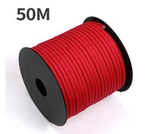 50 M 1 Roll4 Mm 7 Stand Cores Paracord for Survival Parachute Cord Lanyard Camping Climbing Camping Rope Hiking Clothesline Beargoods