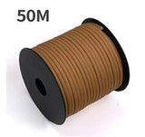 50 M 1 Roll4 Mm 7 Stand Cores Paracord for Survival Parachute Cord Lanyard Camping Climbing Camping Rope Hiking Clothesline Beargoods