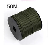 50 M 1 Roll4 Mm 7 Stand Cores Paracord for Survival Parachute Cord Lanyard Camping Climbing Camping Rope Hiking Clothesline Beargoods
