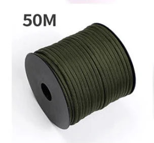 50 M 1 Roll4 Mm 7 Stand Cores Paracord for Survival Parachute Cord Lanyard Camping Climbing Camping Rope Hiking Clothesline Beargoods