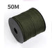 50 M 1 Roll4 Mm 7 Stand Cores Paracord for Survival Parachute Cord Lanyard Camping Climbing Camping Rope Hiking Clothesline Beargoods