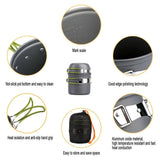 Ultralight Camping Pots Cookware Set Portable Outdoor Cooking  Tableware for Hiking Trekking Picnic Fishing Mountaineering Beargoods