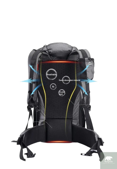 Naturehike Climbing Backpack 60+5L Camping Backpack Travel Bag Large Capacity Military Mountaineering Backpack With Rain Cover Beargoods