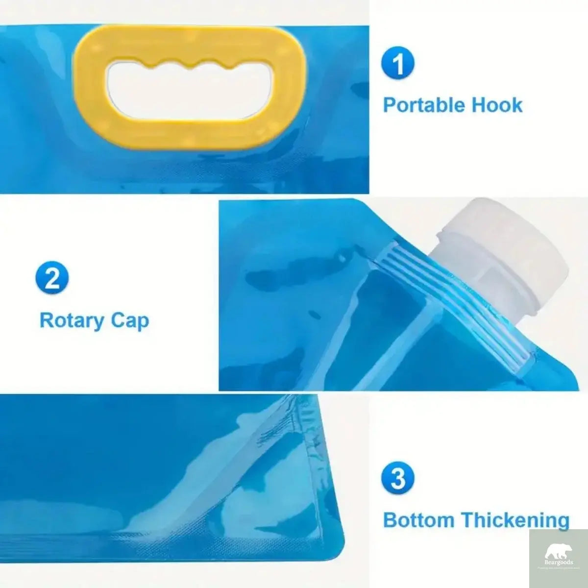 3pcs Waterproof Folding Water Bags Beargoods