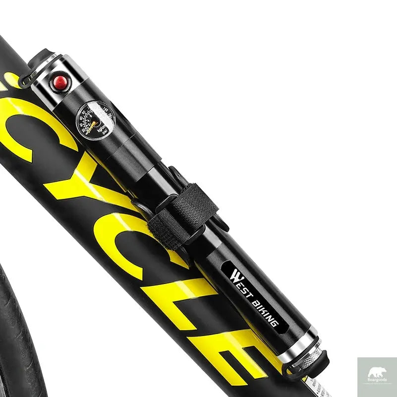 High Pressure Bicycle Pump with Pressure Gauge Beargoods