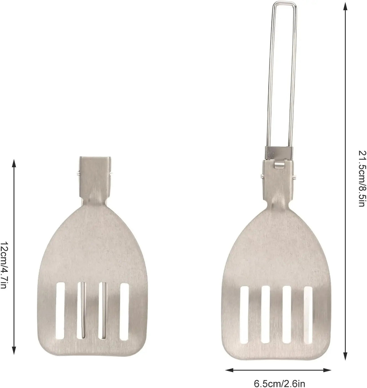 Folding Spatula Spoon Shovel Food Turner Portable 304 StainlessSteel Outdoor Camping BBQ Cooking Tableware Picnic Supplies ﻿ Beargoods