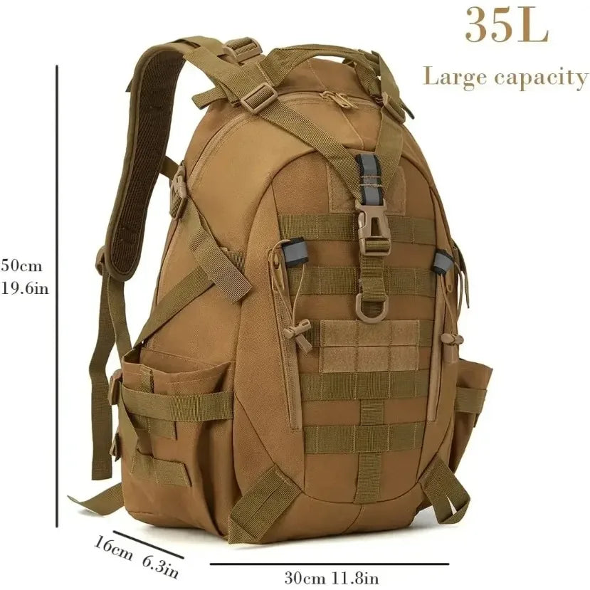 40L Camping Hiking Backpacks Tactical Backpack for Men/women Reflective Outdoor Climbing Rucksack Bag Survival Molle Travel Bags Beargoods