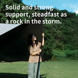 Naturehike Canopy Poles 2pcs High Strength Reinforced Multi-Purpose Support Pole Outdoor Camping Tents Porch General Steel Pipe Beargoods
