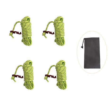 Camping Rope Reflective Outdoor Guy Lines with Aluminum Guyline Adjuster Tensioners Tent Tie Downs for Hiking Backpacking Tarp Beargoods