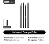 Naturehike Canopy Poles 2pcs High Strength Reinforced Multi-Purpose Support Pole Outdoor Camping Tents Porch General Steel Pipe Beargoods