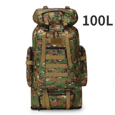 80L/100L  Mountaineering Bag Climb Bag Tactical Backpacks Large Backpack Outdoors Hiking Camping Travel Bags Beargoods