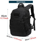 38L Tactical Backpack Style, Large Capacity Waterproof Outdoor Rucksack with MOLLE System, Hiking Camping Travel Bug Out Bag Beargoods