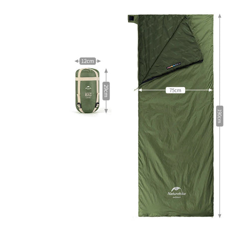 Naturehike LW180 Sleeping Bag Ultralight Cotton Spring Summer Lazy Bag Outdoor Hiking Camping Sleeping Bag Beargoods