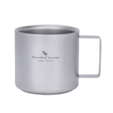 Boundless Voyage Titanium Double Wall Coffee Cup 220ML Camping Mug Mini Outdoor Tableware Ti3052D Beargoods