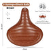 WEST BIKING MTB Spring Saddle Electric Bike Wide Comfortable Shock-Absorbing Bicycle Seat Leather Retro Brown Saddle Soft Beargoods